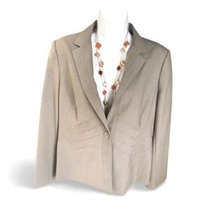 Calvin Klein Blazer Suit Jacket. Taupe. Size 12P